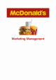 맥도날드 마케팅 전략분석   (1 )